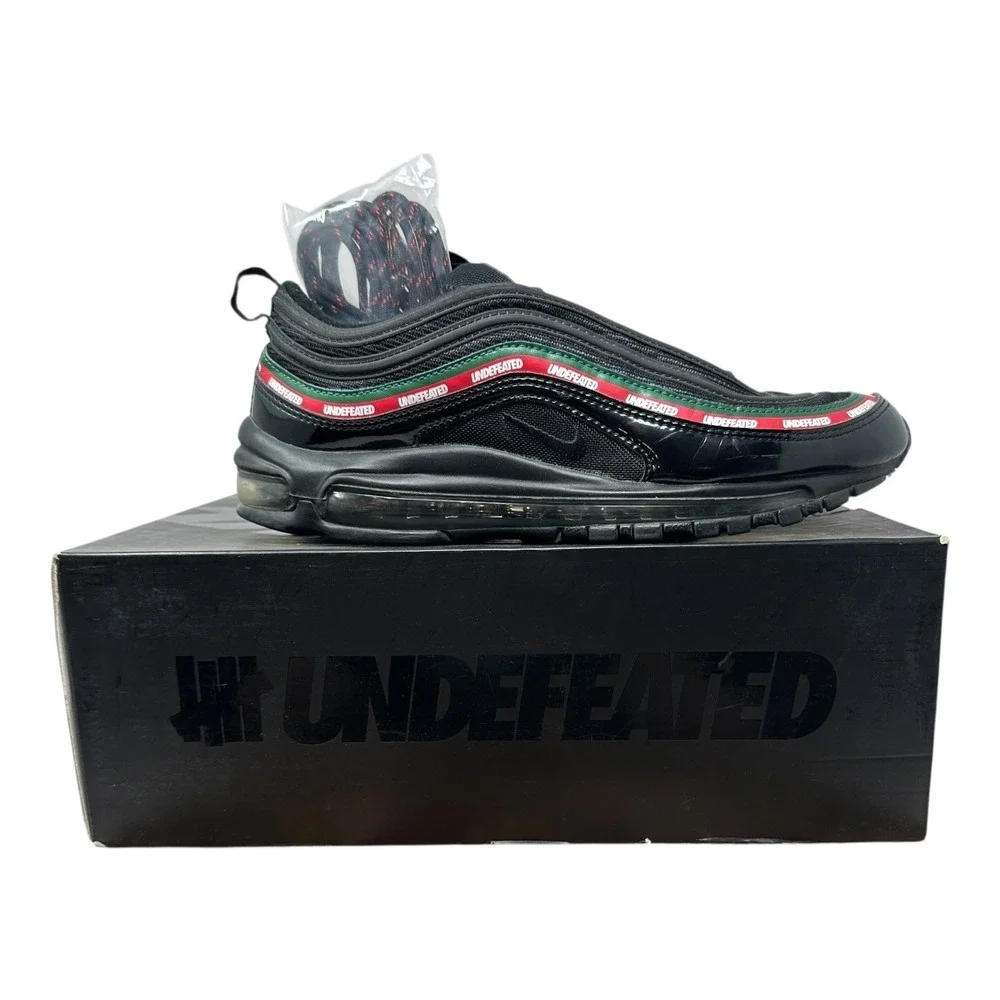 NIKE AIR MAX 97 OG UNDFTD Black Red Green Men's Size 9.5 AJ1986 001 Undefeated